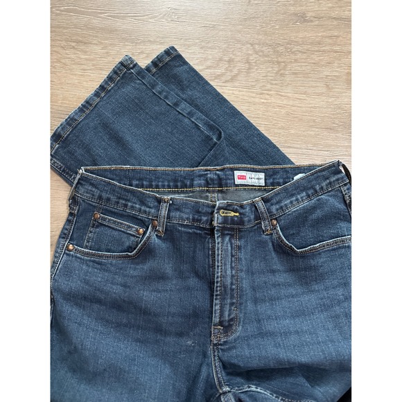 Wrangler Relaxed Boot Jeans Mens 32x30 Dark Wash Denim Cotton Spandex - Picture 2 of 5